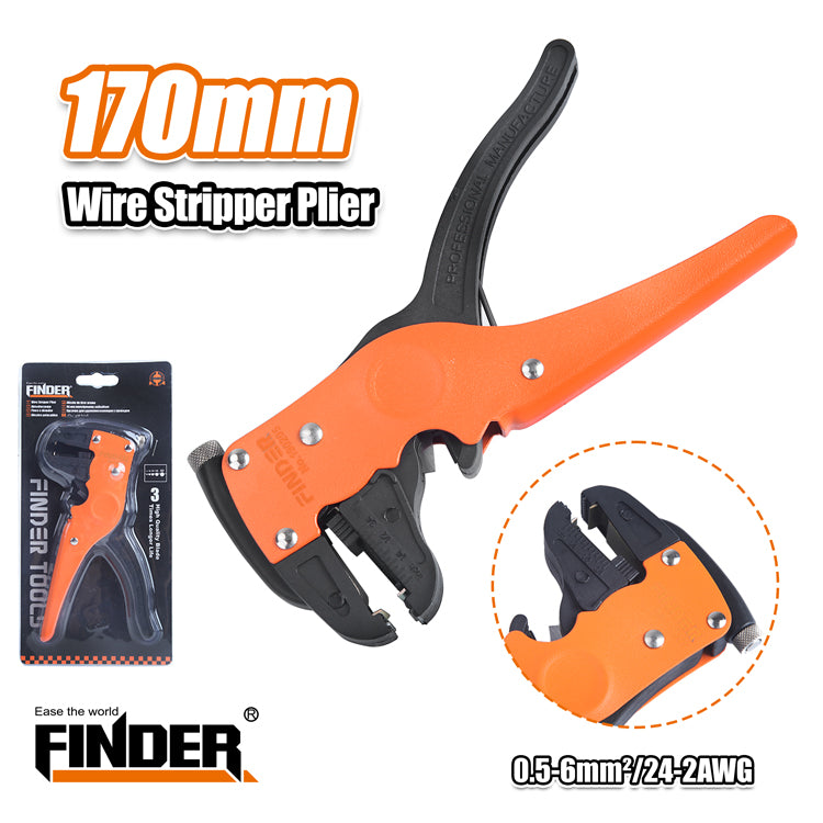 Automatic Cable Stripper with Cutter - 170mm - Finder - 190205