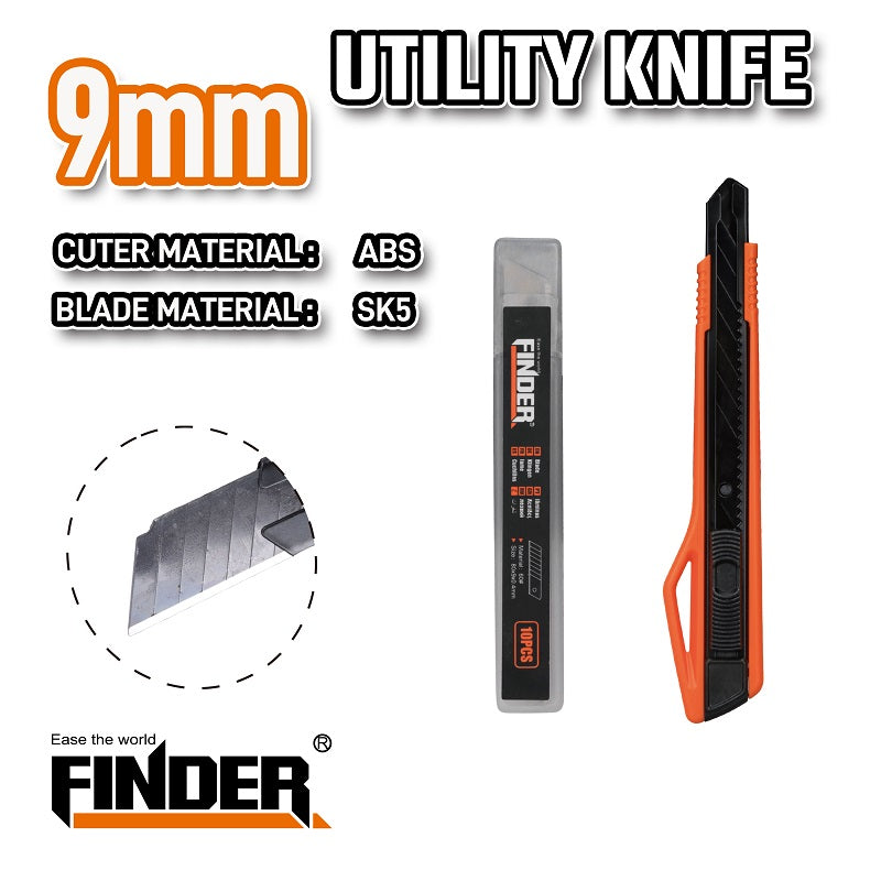 Knife - Falchetta with spare parts - 9mm - Finder - 2pcs - 191915