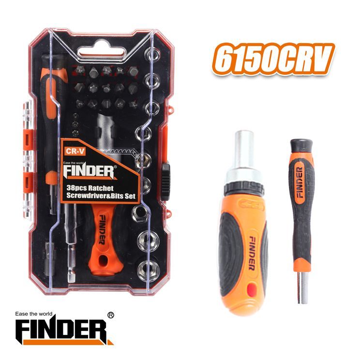 Ratchet and Precision Screwdriver Set - 38pcs - Finder - 193235