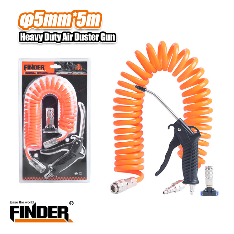 Air gun with spiral rubber - Φ5mm*5m - Finder - 194120