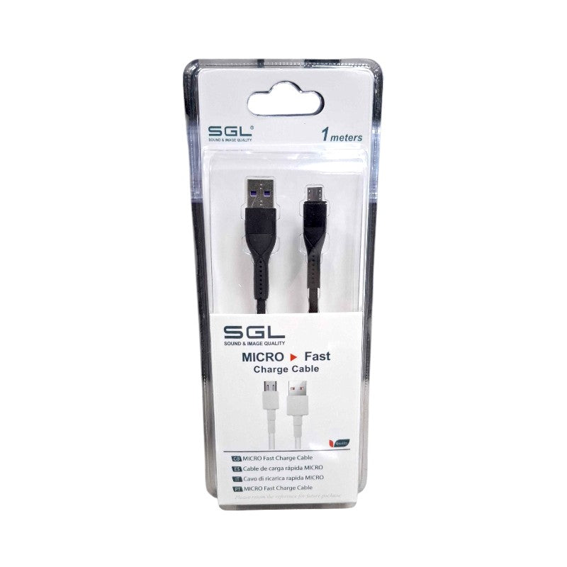 Charging & data cable - Micro USB - Fast Charge - V8 - 1m - 194853