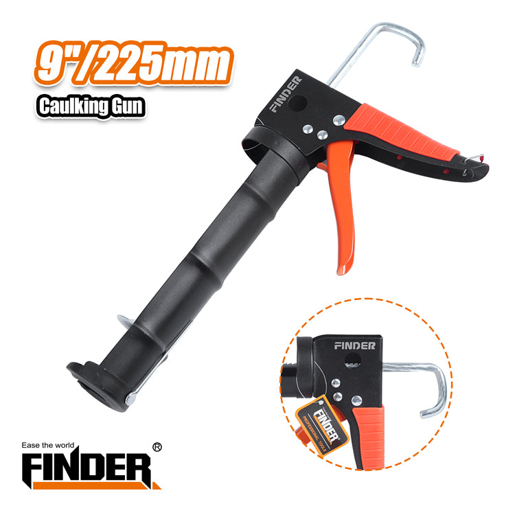 Open type silicone gun with rivets - 9"/225mm - Finder - 195425