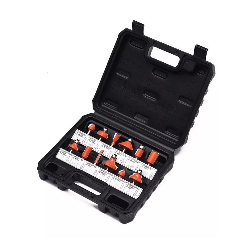 Set of wood router bits - 12pcs - Φ12mm - Finder - 197748