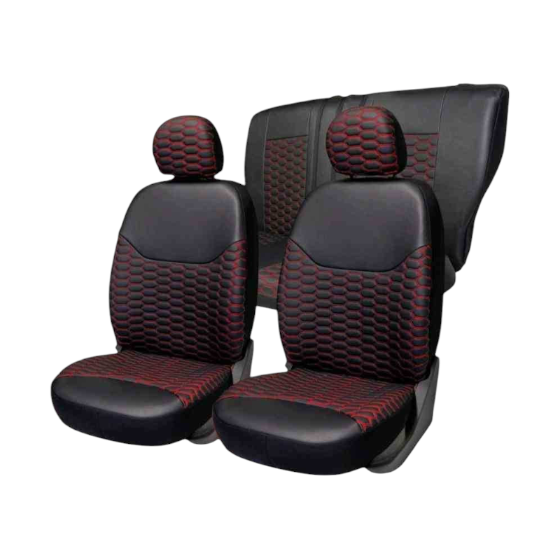 Καλύμματα καθισμάτων αυτοκινήτου - Δερματίνη - PROLUX Fullset - Red - 200598