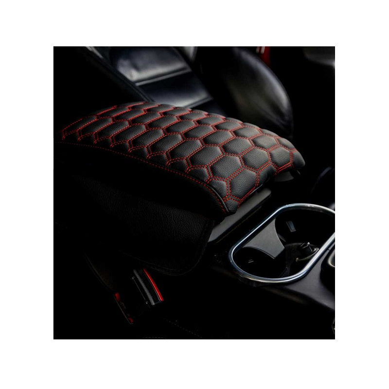 Car seat cover with cushion - Leatherette - Large - Red - 200895