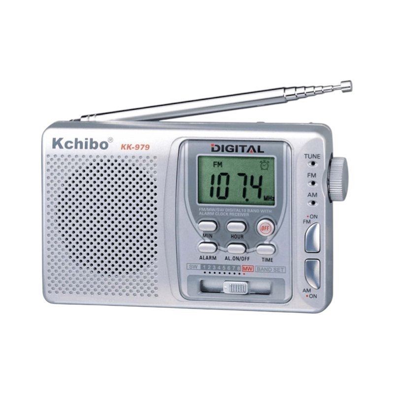 Φορητό ραδιόφωνο μπαταρίας - KK979 - 201109 - Silver