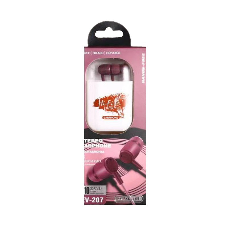 Wired headphones - EV-207 - 202296 - Pink