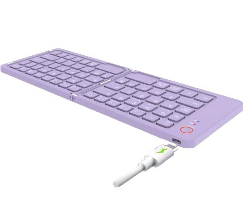 Meetion MT-BTK001 Αναδιπλούμενο Πληκτρολόγιο Μωβ
