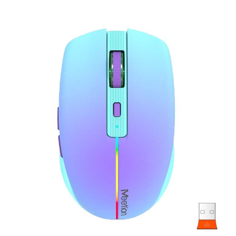 Meetion BTM002 Wireless Bluetooth Mouse (Purple)