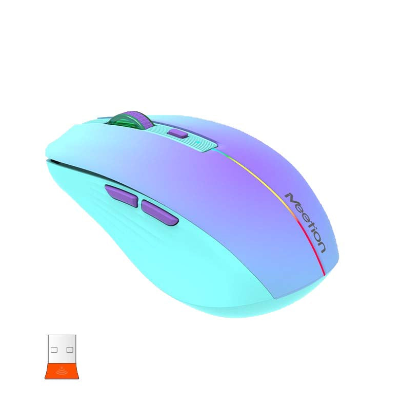 Meetion BTM002 Wireless Bluetooth Mouse (Purple)