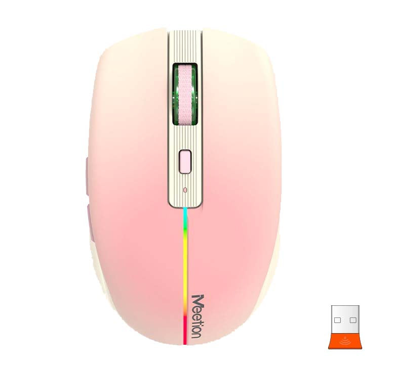 Meetion BTM002 Wireless Bluetooth Mouse (Pink)