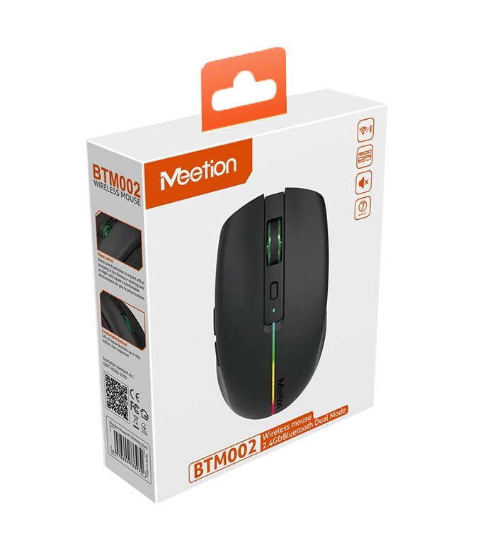 Meetion BTM002 Wireless Bluetooth Mouse (Black)