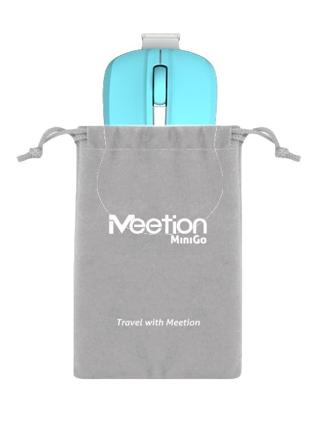 Meetion Silent Mini 2.4G Optical Wireless Mouse (Blue)