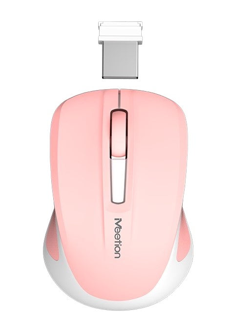 Meetion Silent Mini 2.4G Optical Wireless Mouse (Pink)