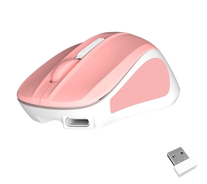 Meetion Silent Mini 2.4G Optical Wireless Mouse (Pink)