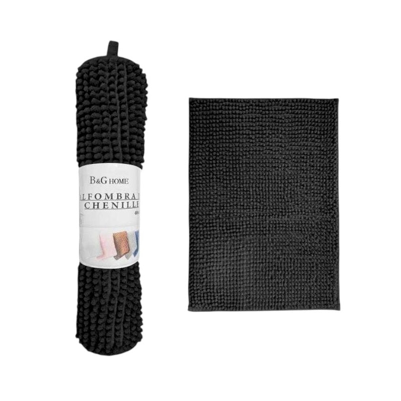 Πατάκι μπάνιου - M0829 - 6C - 50x80cm - Black - 20865