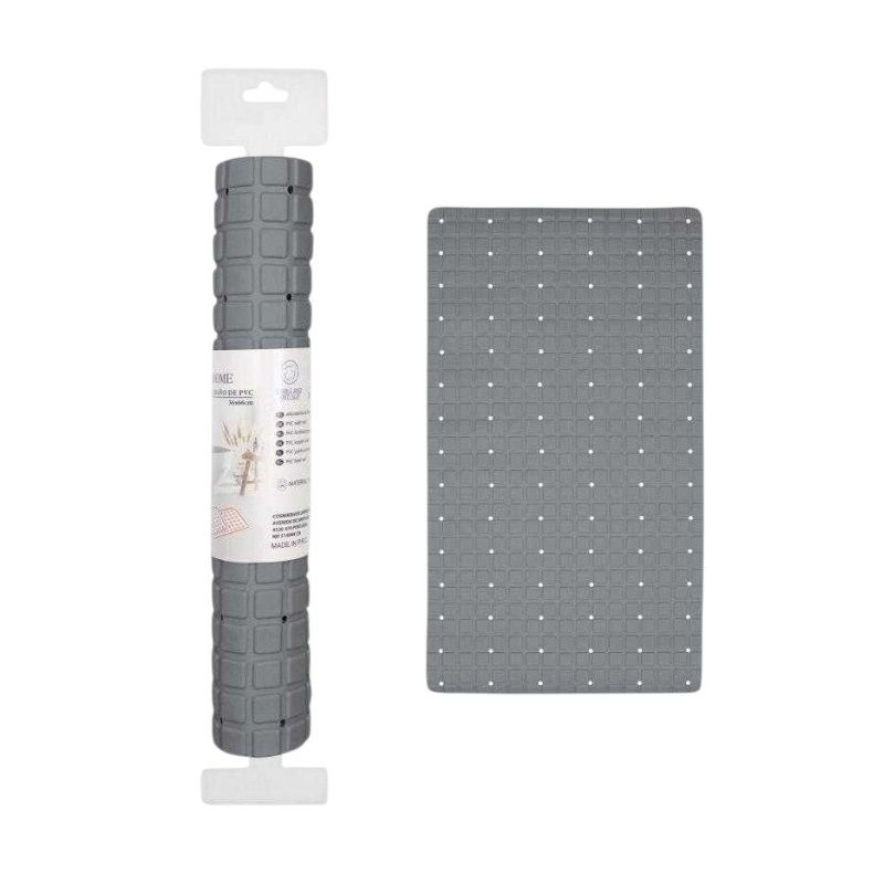 Αντιολισθητικό πατάκι μπάνιου - M0831 - 36x66cm - Grey - 21090