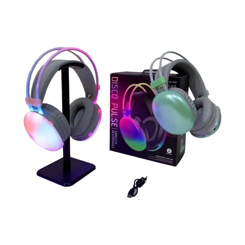 Wireless Bluetooth LED Headphones - Headphones - PG580 - RGB - 212058 - Green