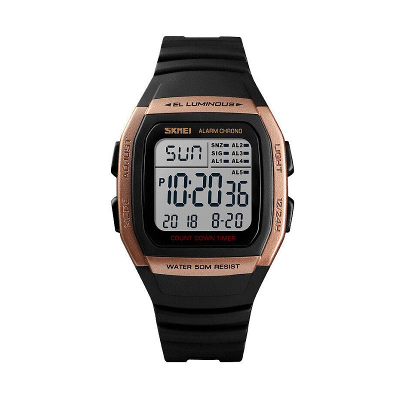 Digital wristwatch – Skmei - 1278 - Gold