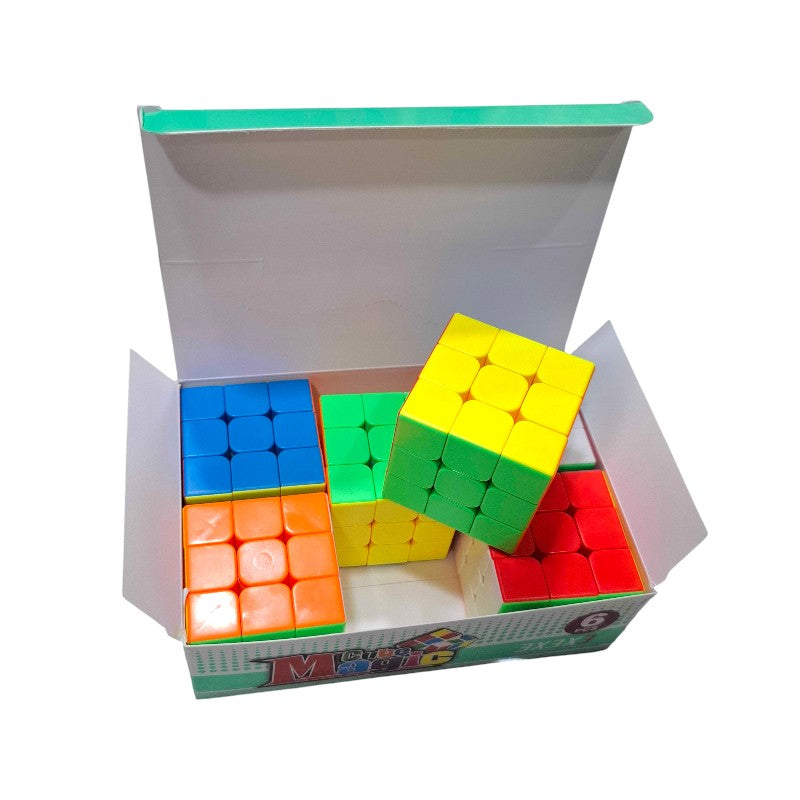 Mini speed cube set - 6pcs - 568-18 - 215139