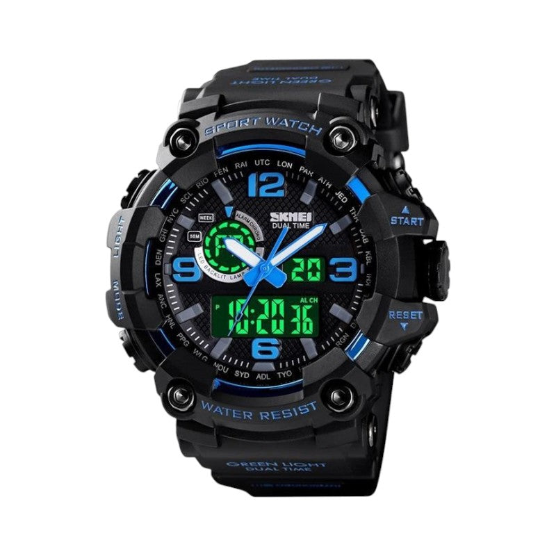 Ψηφιακό/αναλογικό ρολόι χειρός – Skmei - 1520 - Black/Blue