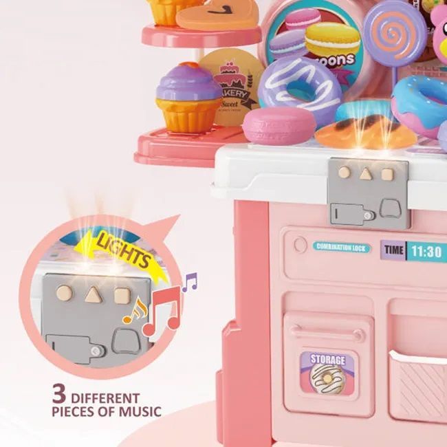 Παιδική κουζίνα με αξεσουάρ ζαχαροπλαστικής - 688-230A - 43pcs - 215234