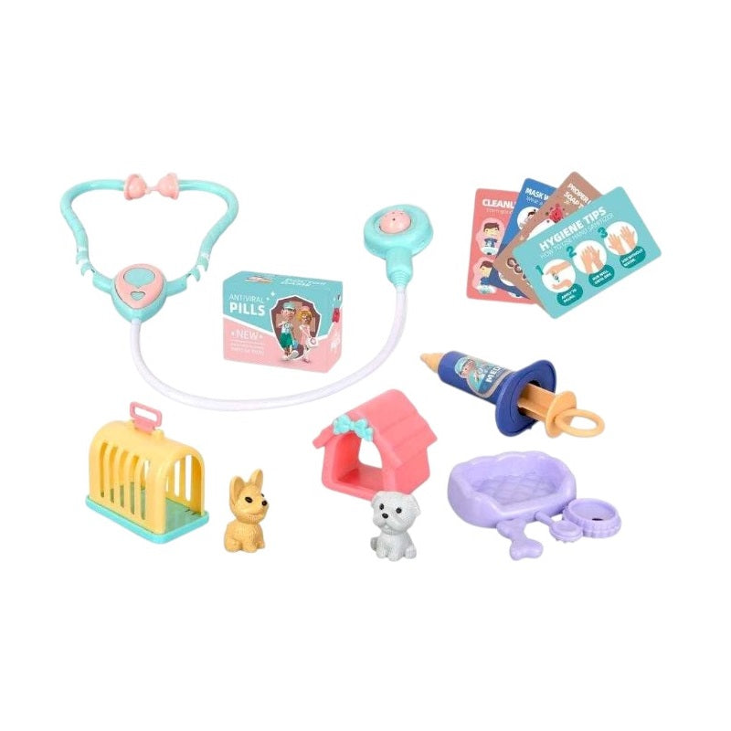 Children's veterinary set - DF546-110A - 10pcs - 215238