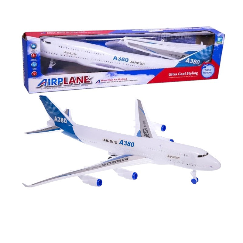 Electronic airplane with sound and light - A380-5 - 215257