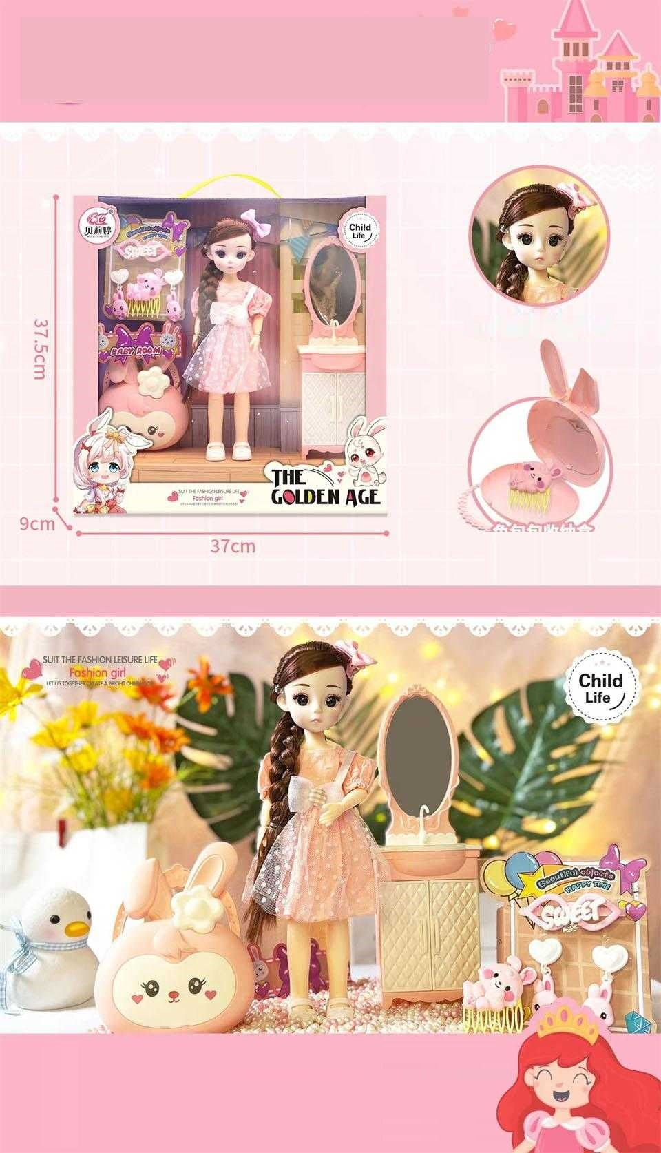 Doll set with beauty accessories - P80002A12 - 215358