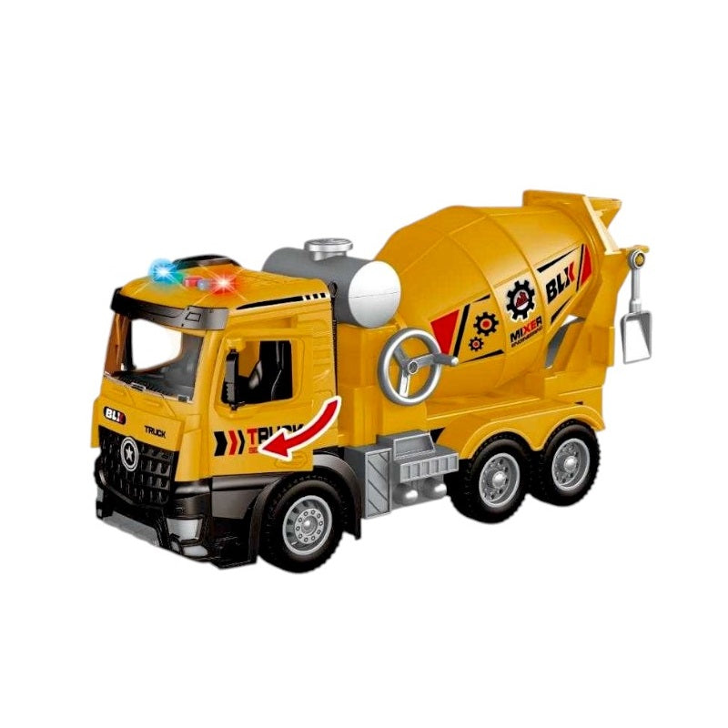 Electronic vehicle Concrete mixer with movement & sound - 23088-3 - 215447
