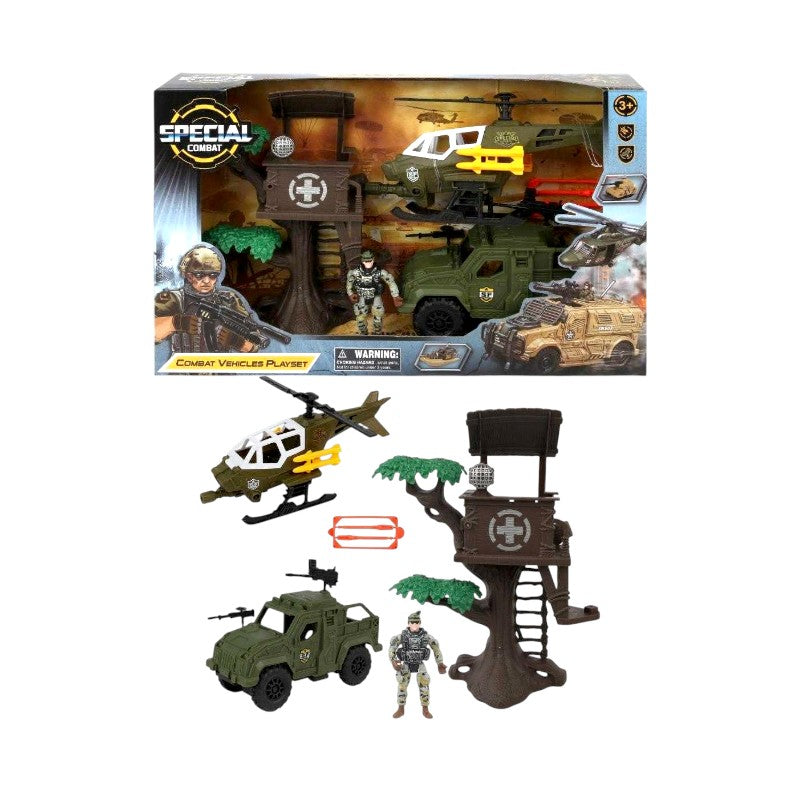 Military base set with vehicles & accessories - H3109-18 - 215454