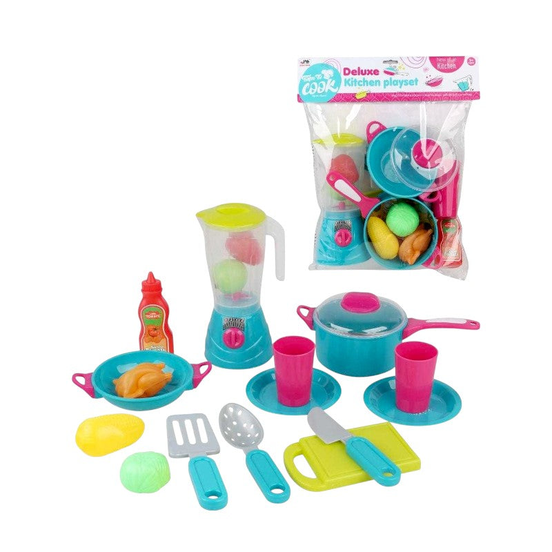 Children's cooking set with blender - 522D - 215479