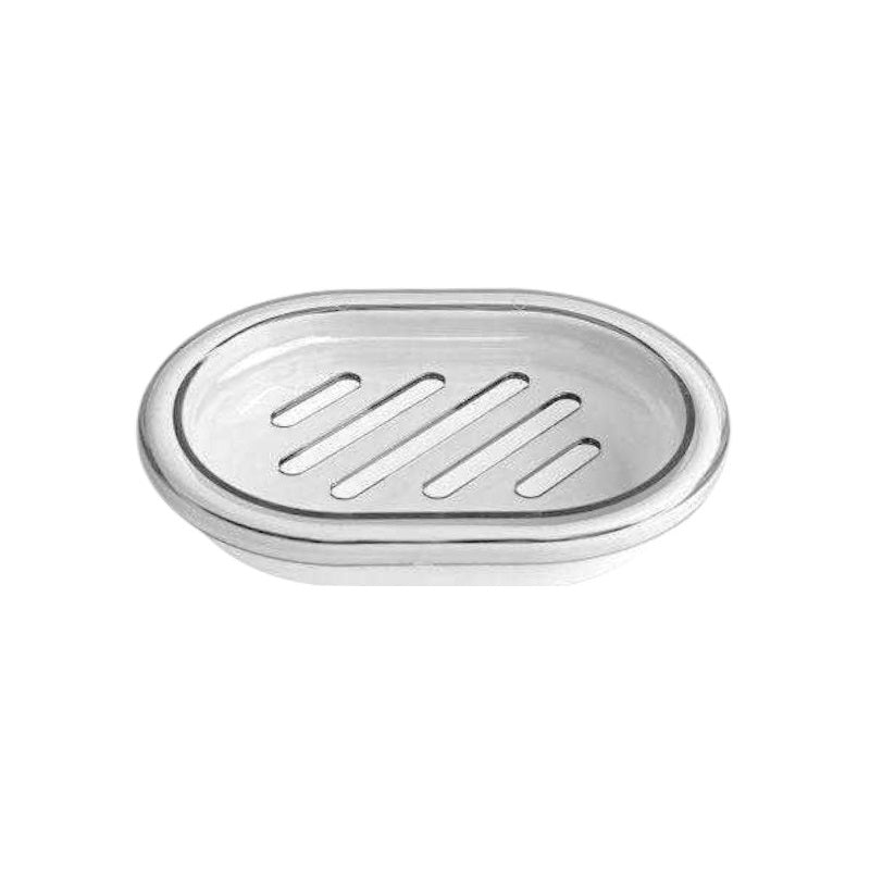 Σαπουνοθήκες μπάνιου πλαστικές σε σετ 9Χ - White - 21550