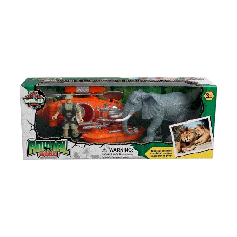 Jungle exploration set with boat and accessories - 2108-B3 - 215529