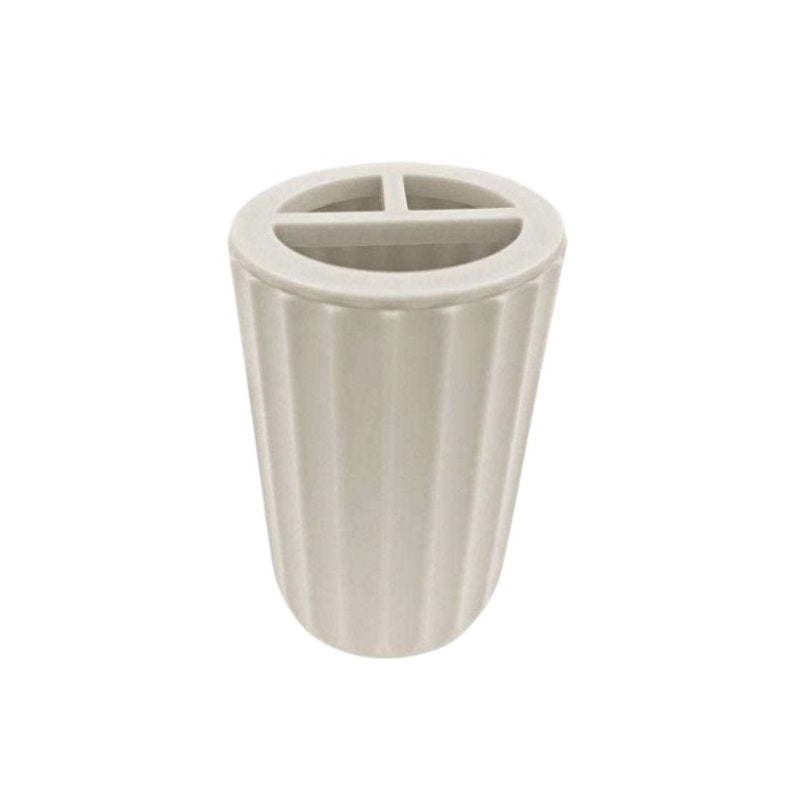 Θήκες οδοντόβουρτσας πλαστικές σε σετ 5Χ - Beige - 21560