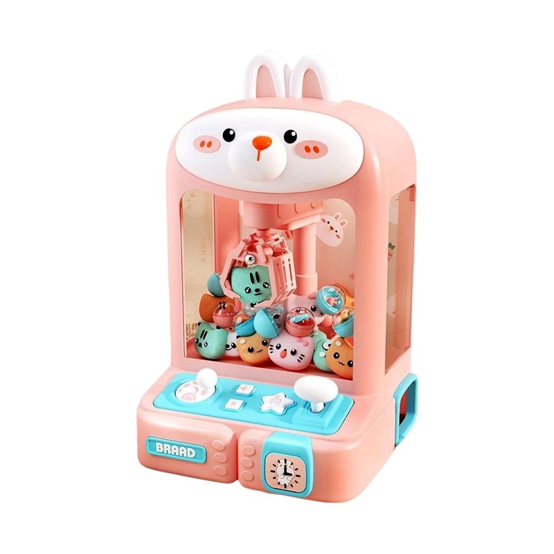 Mini παιχνιδομηχανή τσιμπίδα με ζωάκια - 592 - 215617