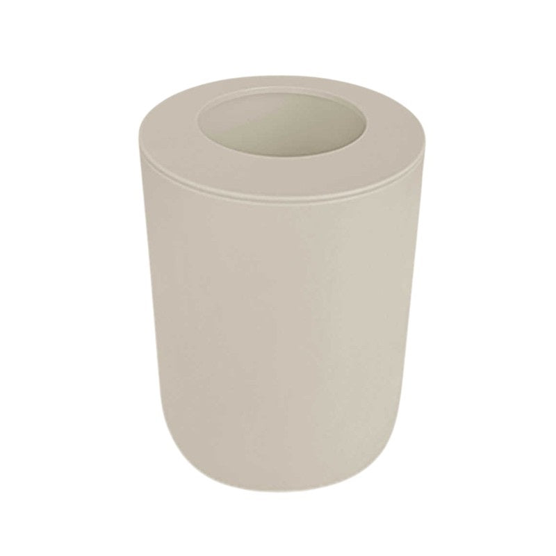 Plastic bathroom waste bin - Beige - 21563