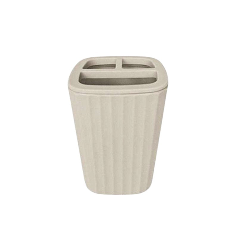 Plastic toothbrush cases in set of 5 - Beige - 21566