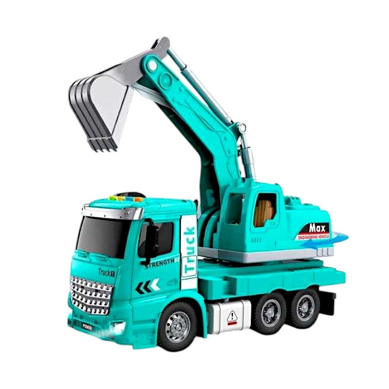Electronic vehicle Excavator with sound & lighting - HT9802W - 215677