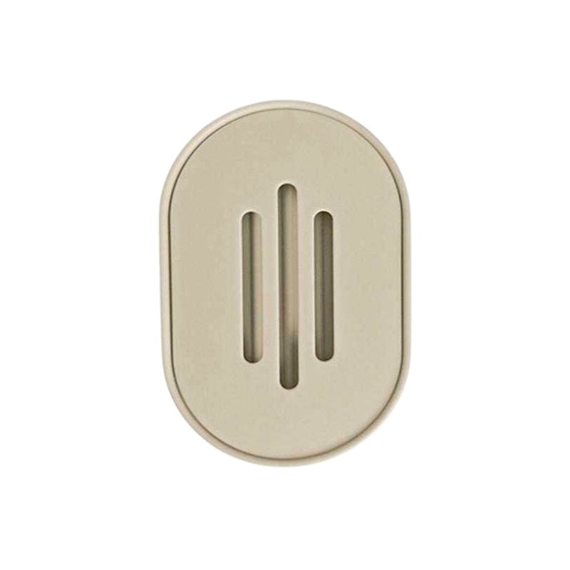 Plastic bathroom soap dishes in a set of 9 - Beige - 21574