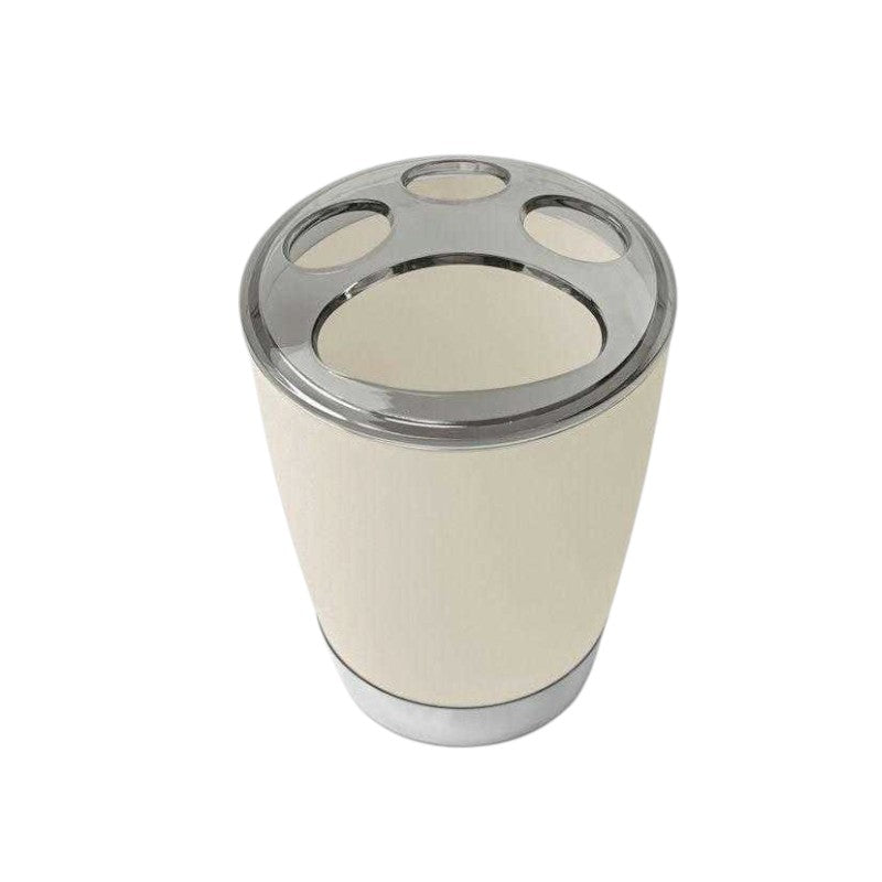 Plastic toothbrush cases in set of 5 - Beige - 21584