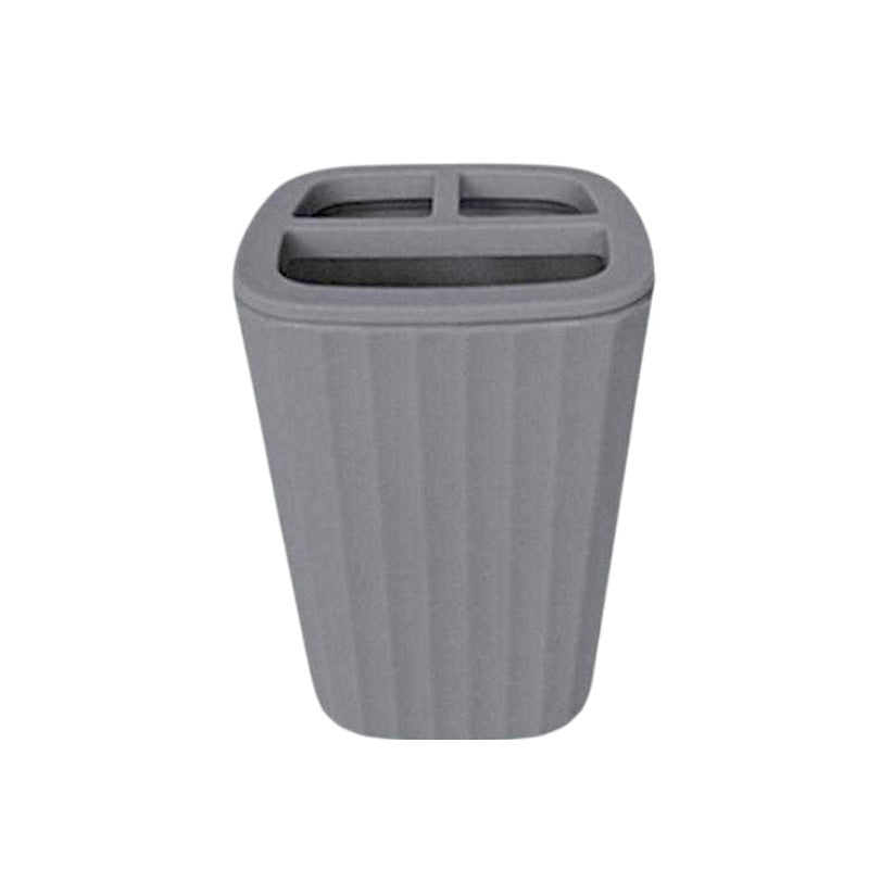 Θήκες οδοντόβουρτσας πλαστικές σε σετ 5Χ - Grey - 21602