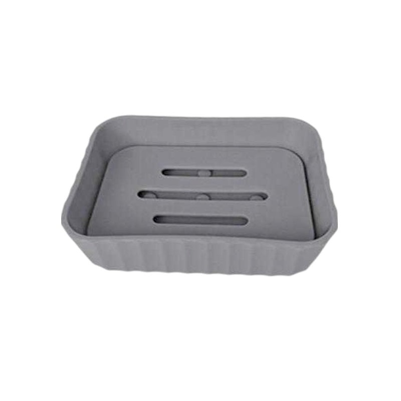 Σαπουνοθήκες μπάνιου πλαστικές σε σετ 9Χ - Grey - 21604