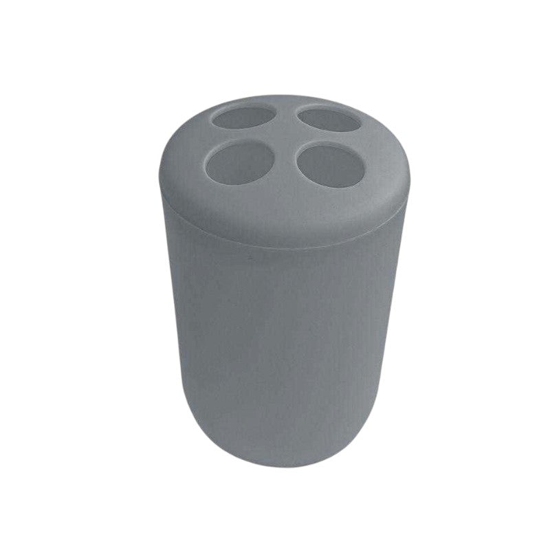 Θήκες οδοντόβουρτσας πλαστικές σε σετ 5Χ - Grey - 21614