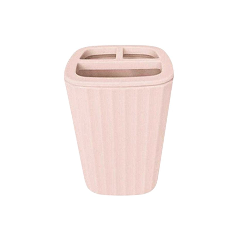 Plastic toothbrush cases in set of 5 - Light Pink - 21638