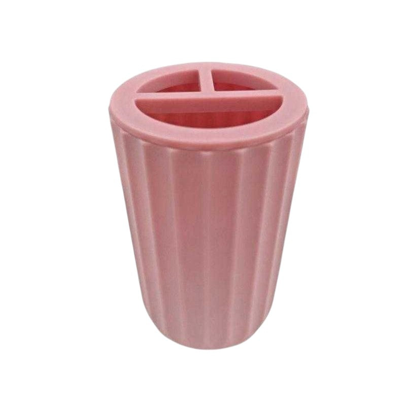 Θήκες οδοντόβουρτσας πλαστικές σε σετ 5Χ - Pink - 21740