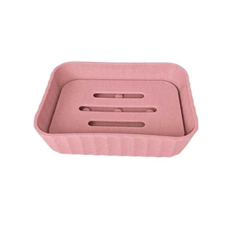 Σαπουνοθήκες μπάνιου πλαστικές σε σετ 9Χ - Pink - 21748