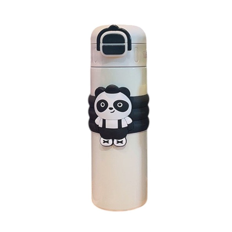 Children's thermos flask with straw - 500ml - 219446 - White