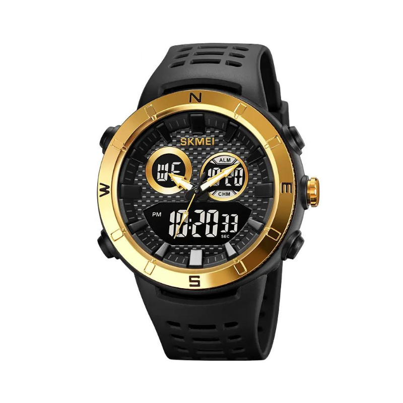 Digital/analog wristwatch – Skmei - 2014 - Gold/Black