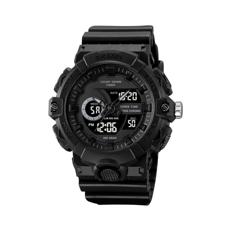 Ψηφιακό/αναλογικό ρολόι χειρός – Skmei - 2225 - Black - iThinksmart.gr